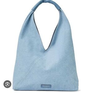 BRUNO MAGLI Mirabella Twill Pale Blue Tote Bag